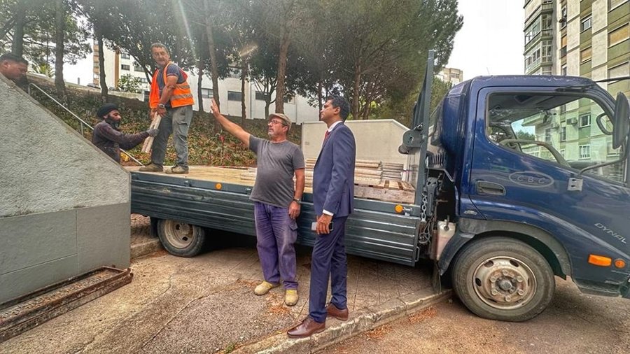Iniciada a intervenção na Praceta Barbosa du Bocage