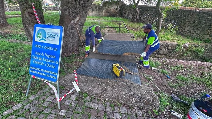 Melhoria de condições no jardim da Quinta do Salles