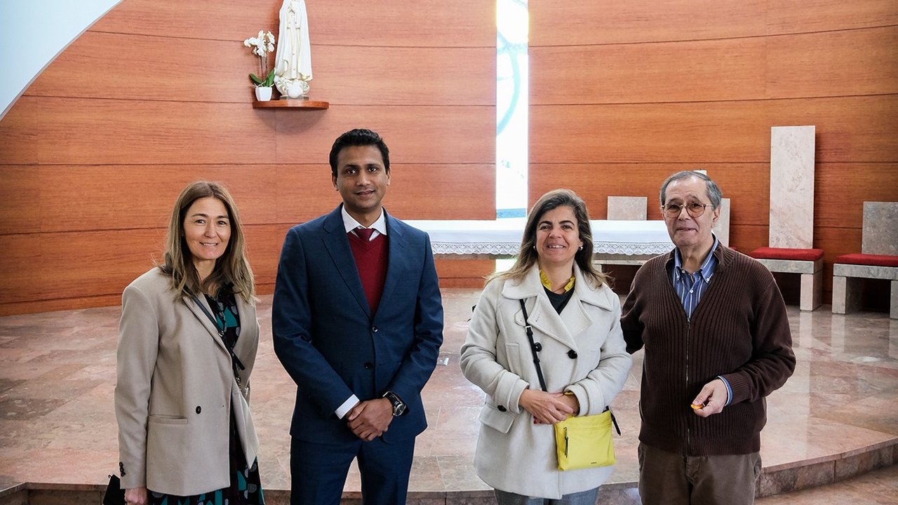 Presidente Inigo Pereira visitou a Paróquia de Outurela