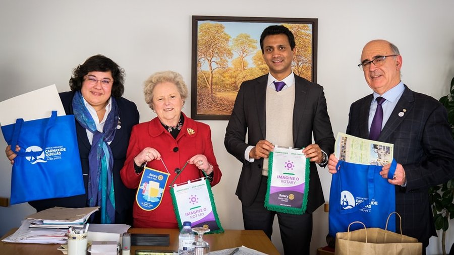 Visita do novo Governador de Rotary