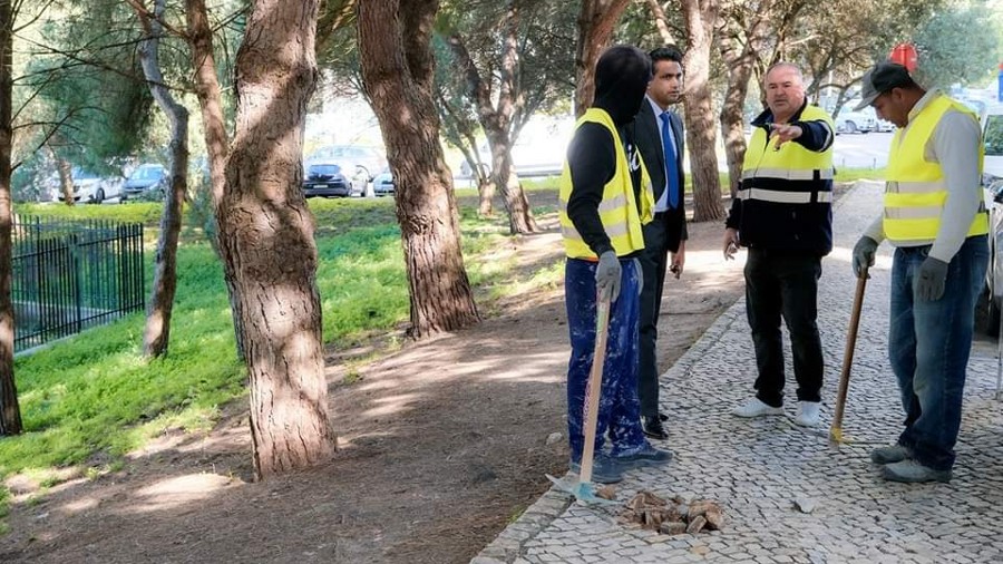 Reabilitação de passeios na Rua Carlos Wallenstein