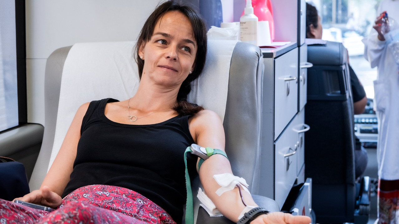 Hoje foi dia de doar sangue no Centro Cívico de Carnaxide
