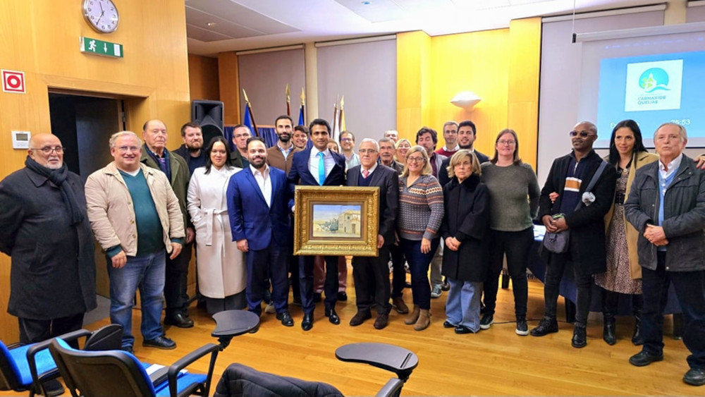 Aguarela do pintor José Basalisa doada à União de Freguesias